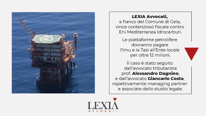 Comune Gela c. Eni Mediterranea Idrocarburi. Avvocato Alessandro Dagnino